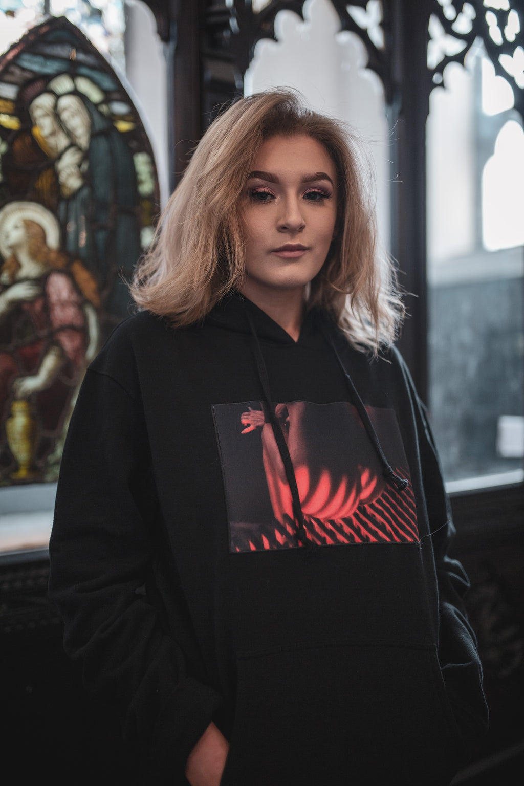 Blackout redwave hoodie